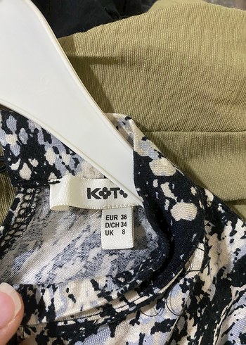 Koton Yılan Desenli Siyah Midi Elbise - Görsel 3