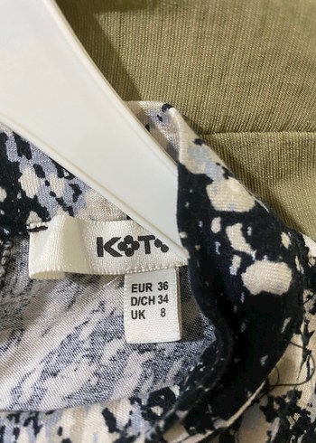 Koton Yılan Desenli Siyah Midi Elbise - Görsel 4