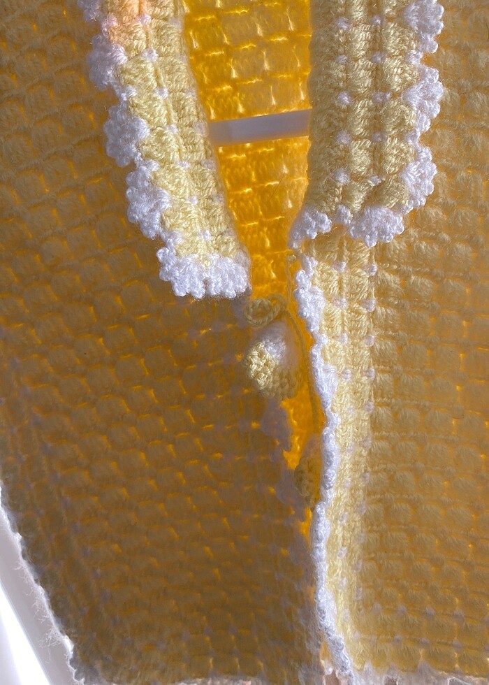 Örgü bebek yelek  süveter hiç kullanılmadı yeni - Görsel 3