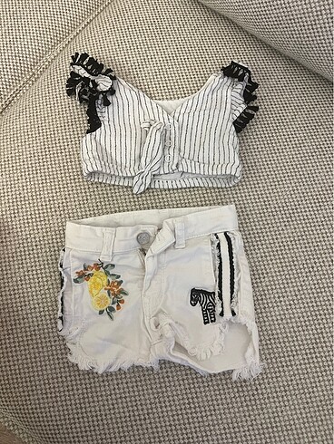 BG Store şort crop takım