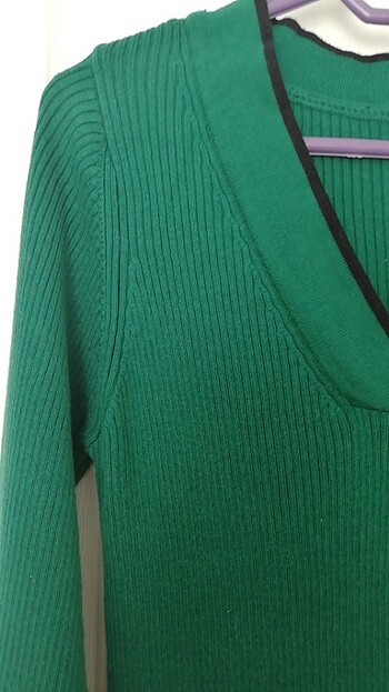 s Beden yeşil Renk triko elbise