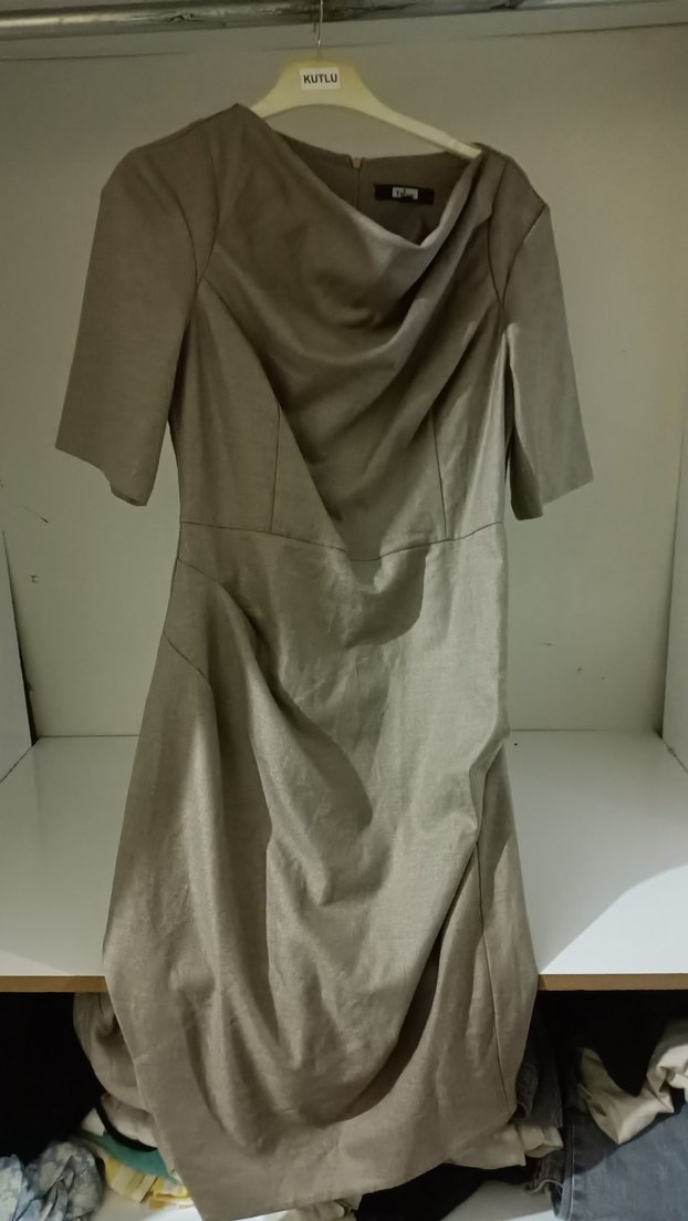 Bej Tabuu kadın elbise - Görsel 2