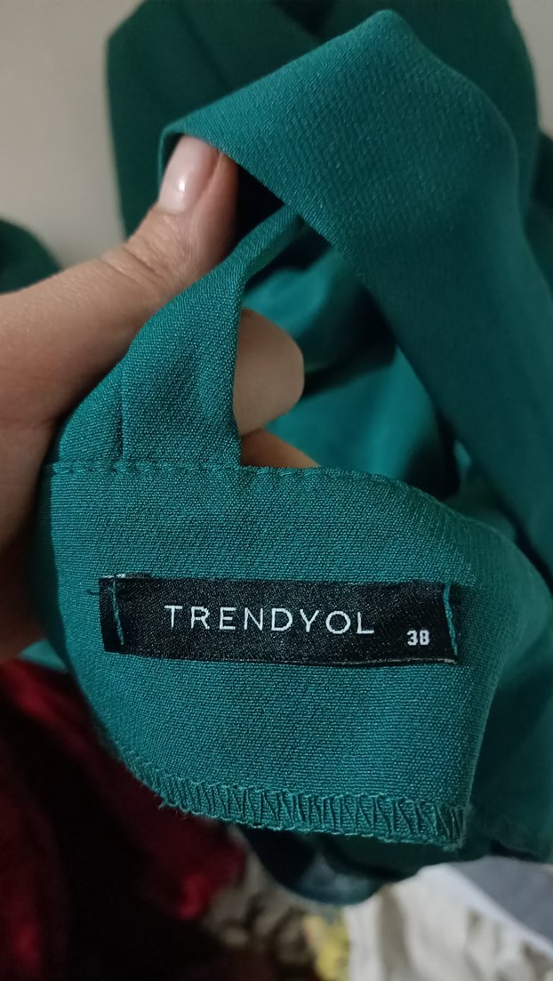 Koyu Yeşil kadın elbise - Görsel 2