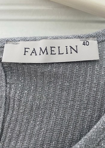 Gri Uzun Kollu Yüksek Yaka Triko Elbise - Görsel 4