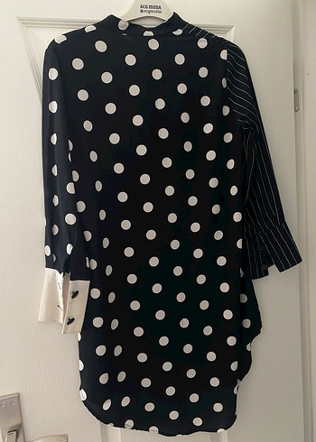 Düğmeli Siyah Uzun Hamile Bluzu - Görsel 4