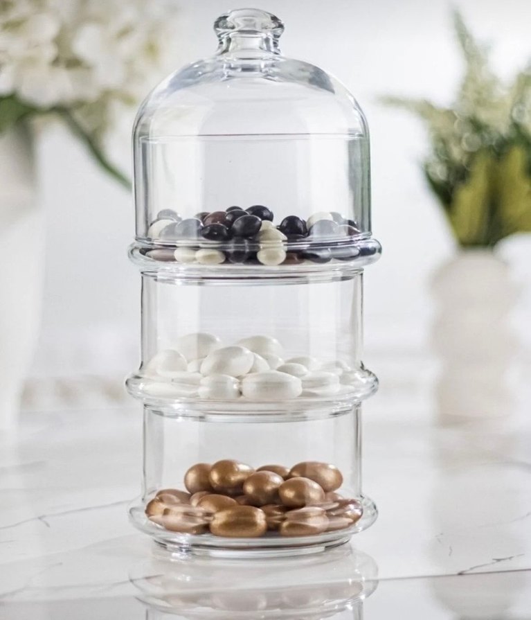 Pasabahce Cam 3 Katlı Kek Fanusu. - Görsel 3