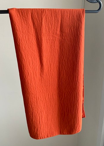 Turuncu Keten Kadın Şal - Görsel 2