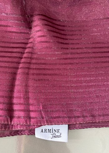 Bordo Kadın Şal Drapeli Bohem Tarz - Görsel 3