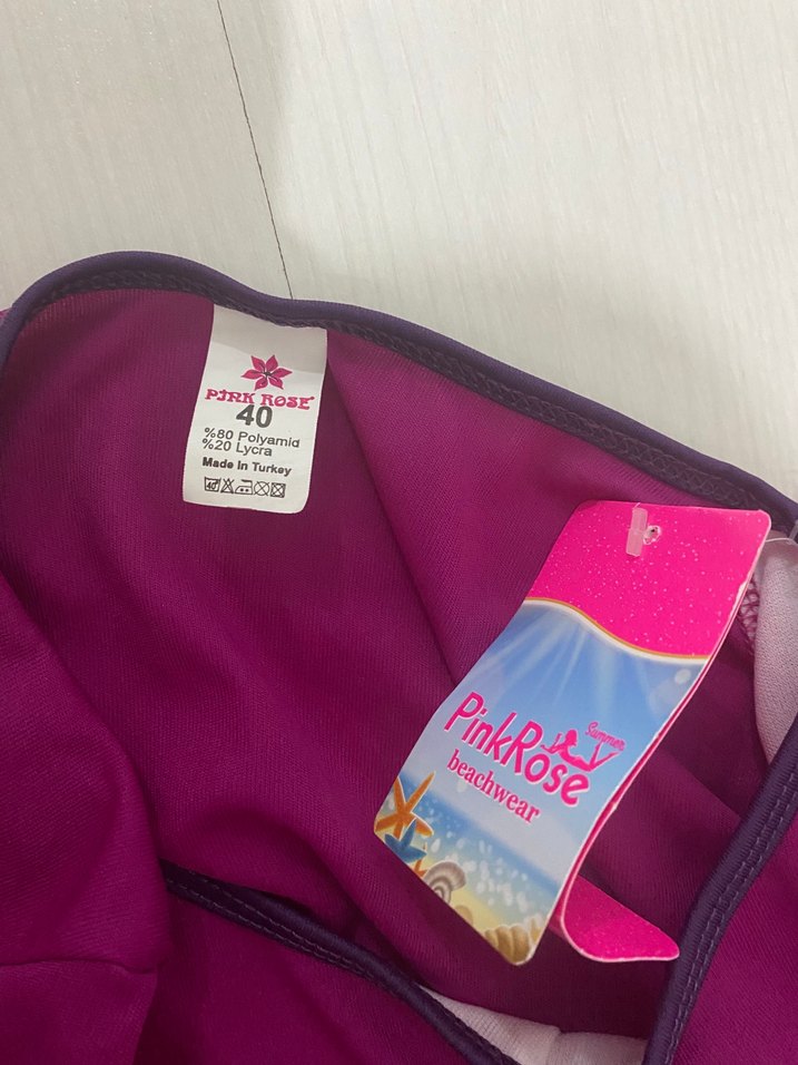 Mor Midi Hamile Tunik, Yüksek Yakalı, Drapeli - Görsel 2