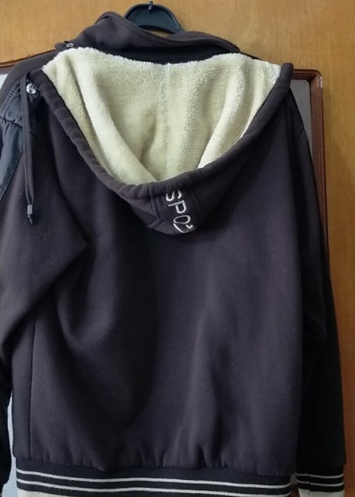 Erkek içi yünlü kapşon - Görsel 3