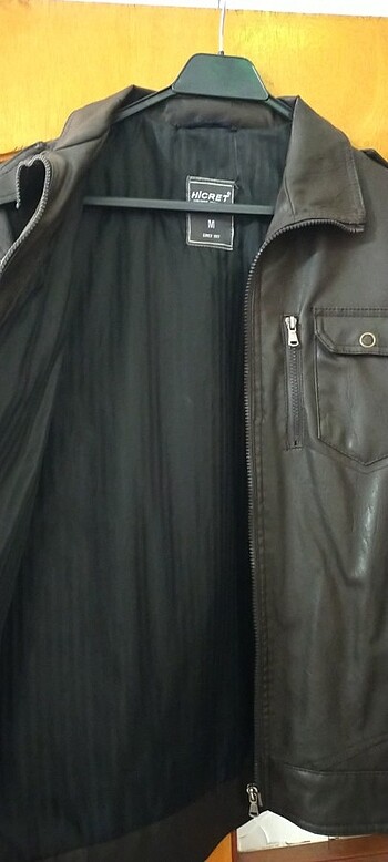 Deri ceket köyü kahverengi  - Görsel 2