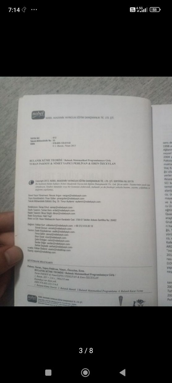 Bulanık Küme Teorisi Kitabı - Nobel - Görsel 3