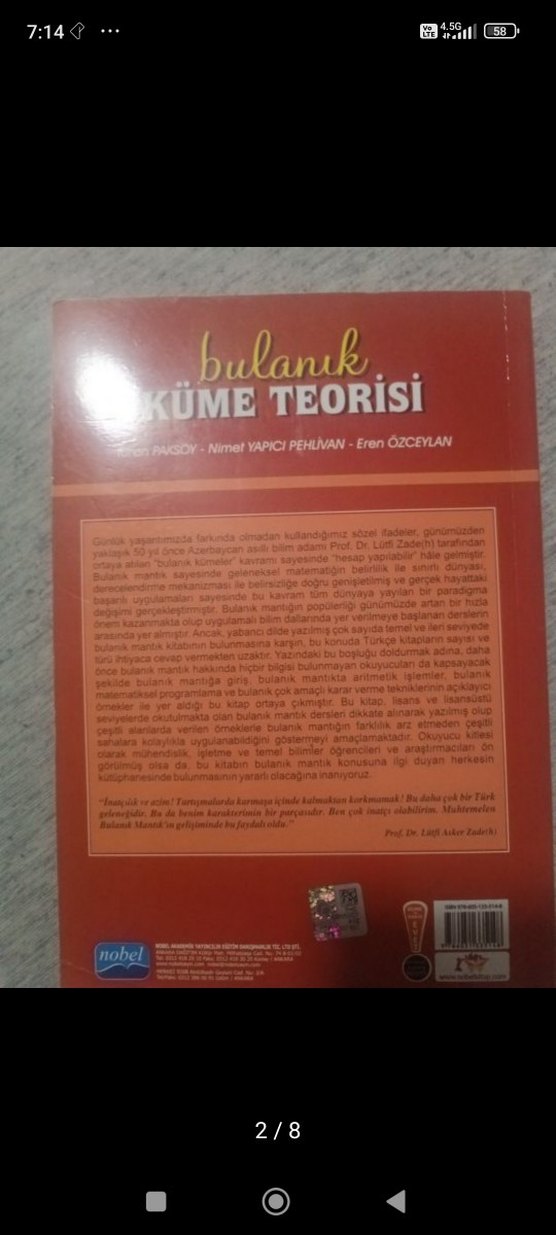 Bulanık Küme Teorisi Kitabı - Nobel - Görsel 2