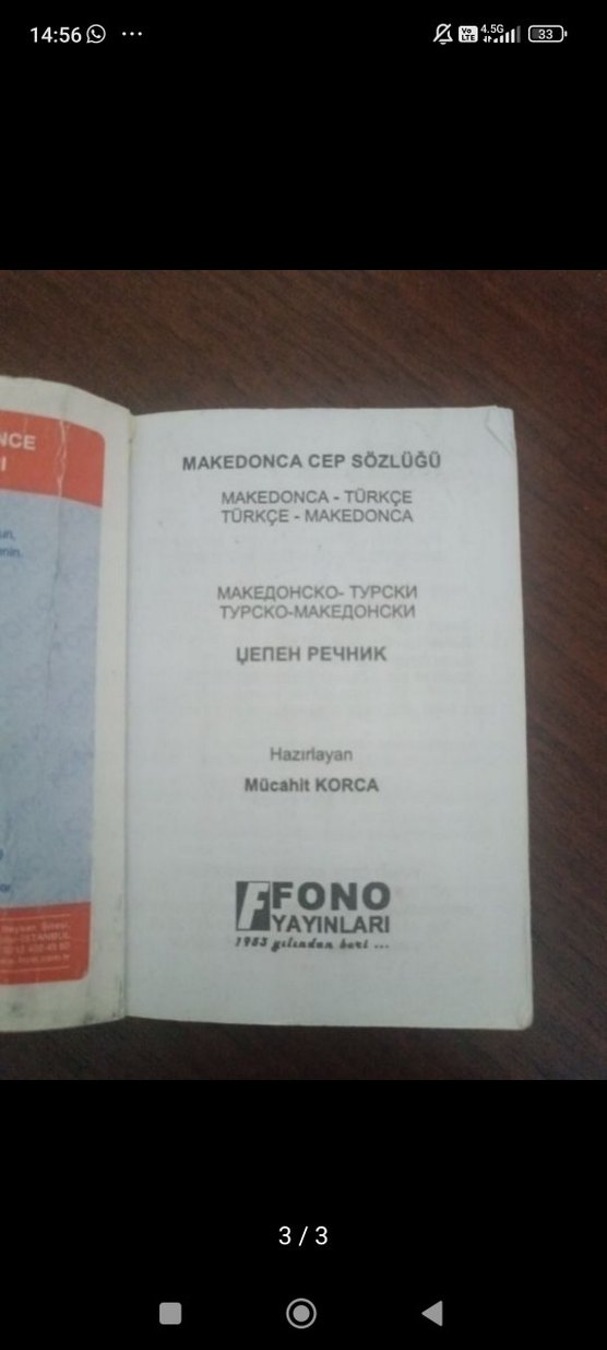 Makedonca Cep Sözlüğü - Fono Yayınları - Görsel 3