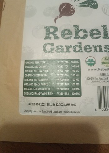 Amerikan atalık (Heirloom) domates tohumları - Rebel Gardens - Görsel 2