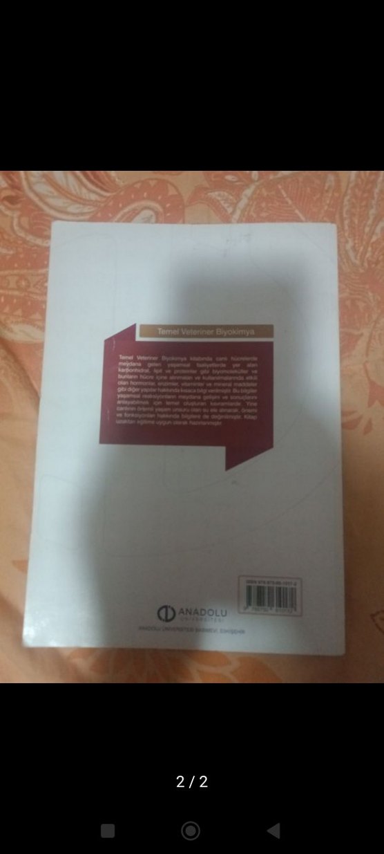 Temel Veteriner Biyokimya Kitabı - Görsel 2