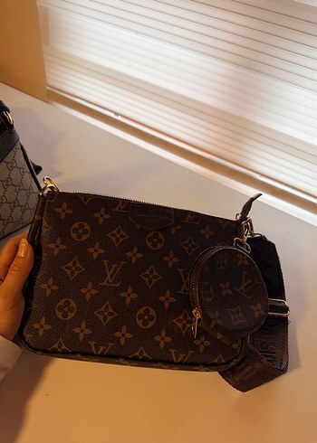 Kahverengi Deri Parisian Kadın Çapraz Çanta - Görsel 3