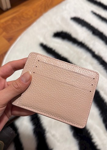 Pudra Deri Kadın Cüzdanı Elastik Detaylı - Görsel 2