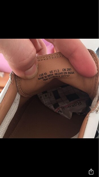 diğer Beden beyaz Renk H&M Sıfır Erkek Ayakkabı 45 numara