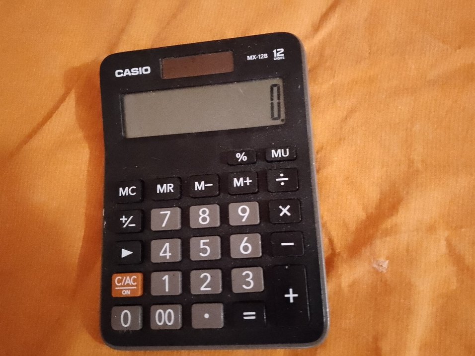 Kahverengi Hesap Makinesi Klavyesi - Görsel 3