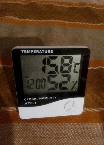 Gri Dijital Sıcaklık ve Nem Ölçer - Görsel 3