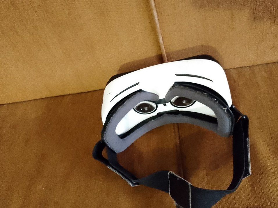 Erkek Beyaz Baskılı Deri Kayak Gözlüğü - Görsel 3