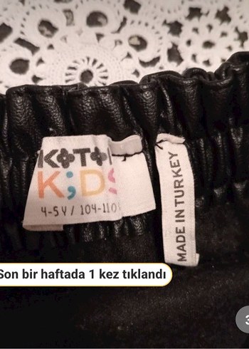Koton koton Deri Mini Etek
