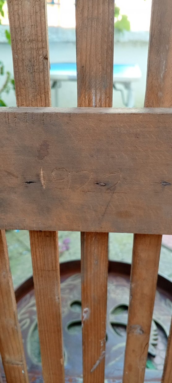 nostaljik Koyu Kahverengi Ahşap Oyma Bebek Beşiği - Görsel 3