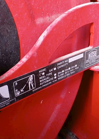 Kırmızı Yangın Hortumu ve Kutusu açıklamaya bakınız - Görsel 4