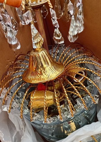 NOSTALJİK PİRİNÇ Kristal Avize AÇIKLAMAYA BAKINIZ - Görsel 8