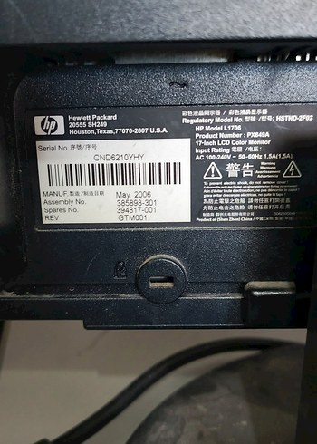 Gri HP Monitör - Görsel 3