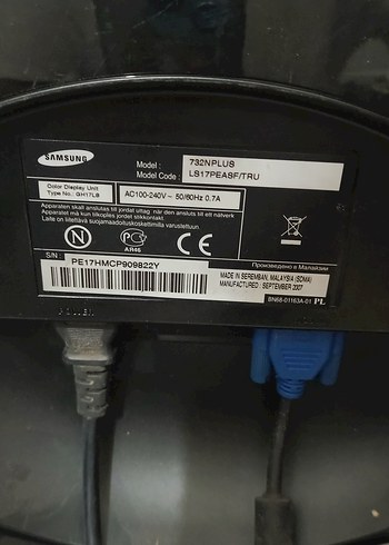 SAMSUNG Siyah Monitör - Görsel 3