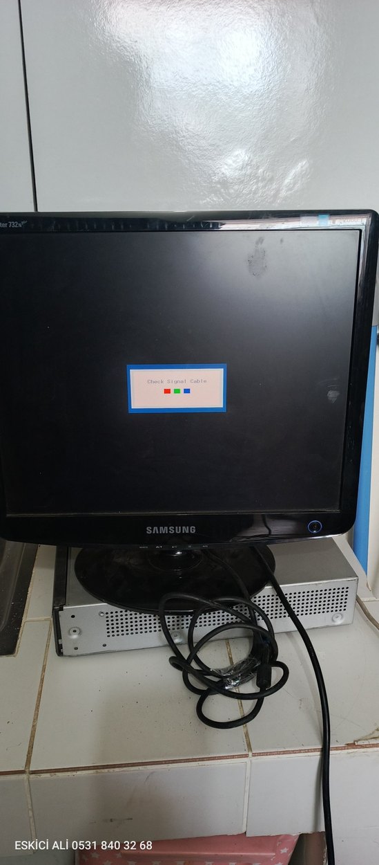 SAMSUNG Siyah Monitör - Görsel 4