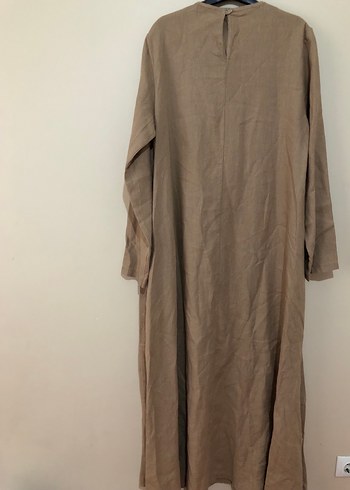 Tesettüre Özel Keten Elbise Namazlık - Görsel 6