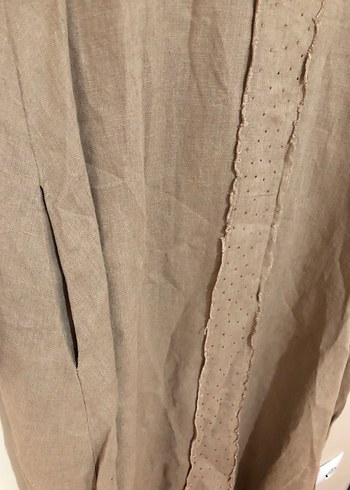 Tesettüre Özel Keten Elbise Namazlık - Görsel 5