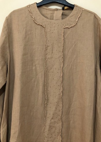 Tesettüre Özel Keten Elbise Namazlık - Görsel 2