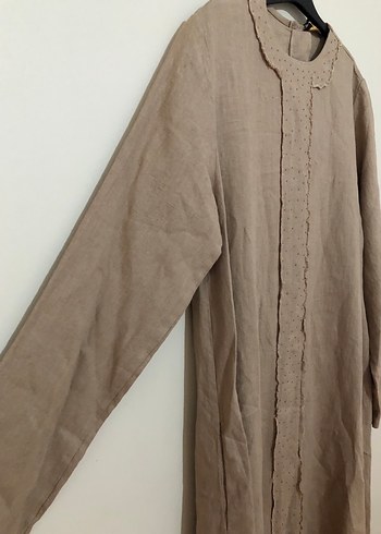 Tesettüre Özel Keten Elbise Namazlık - Görsel 3