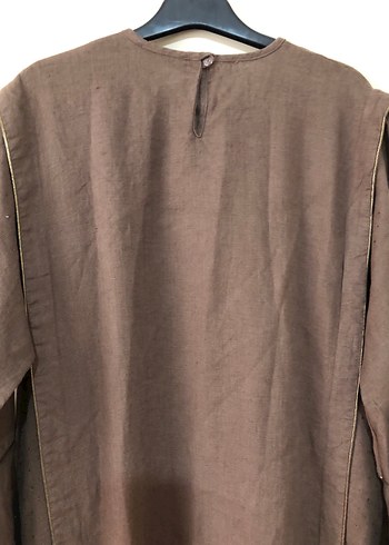 Genç spor tesettüre özel keten Elbise - Görsel 7