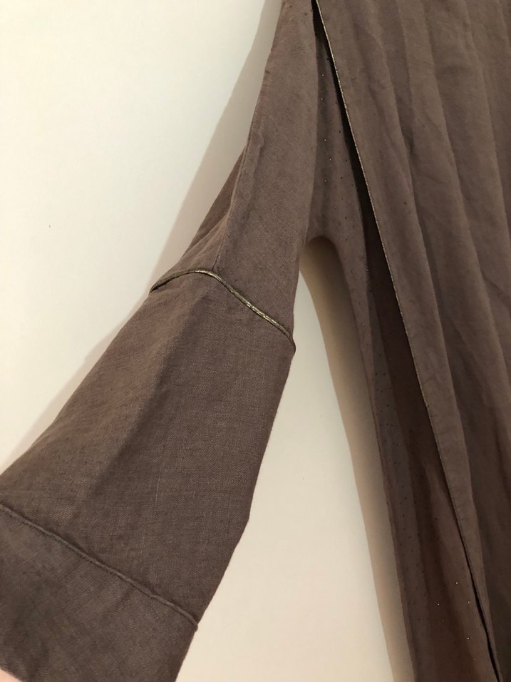 Genç spor tesettüre özel keten Elbise - Görsel 5