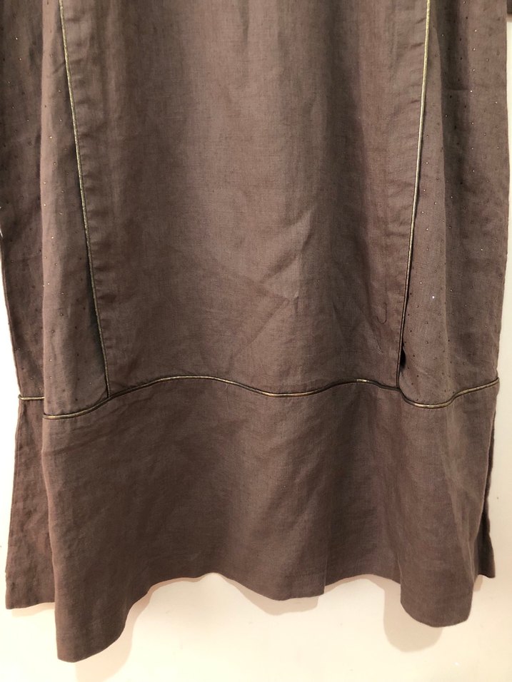 Genç spor tesettüre özel keten Elbise - Görsel 4