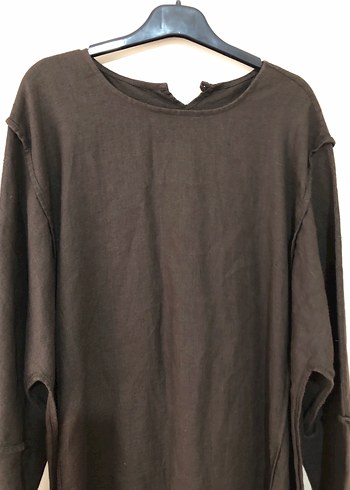 Tesettüre Özel Keten Elbise Namazlık - Görsel 2