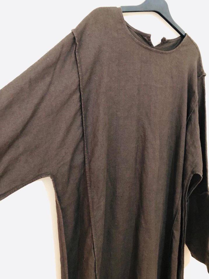 Tesettüre Özel Keten Elbise Namazlık - Görsel 3