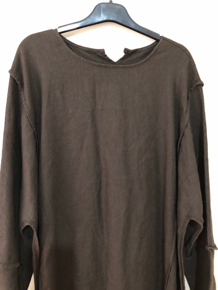 Tesettüre Özel Keten Elbise Namazlık - Görsel 2