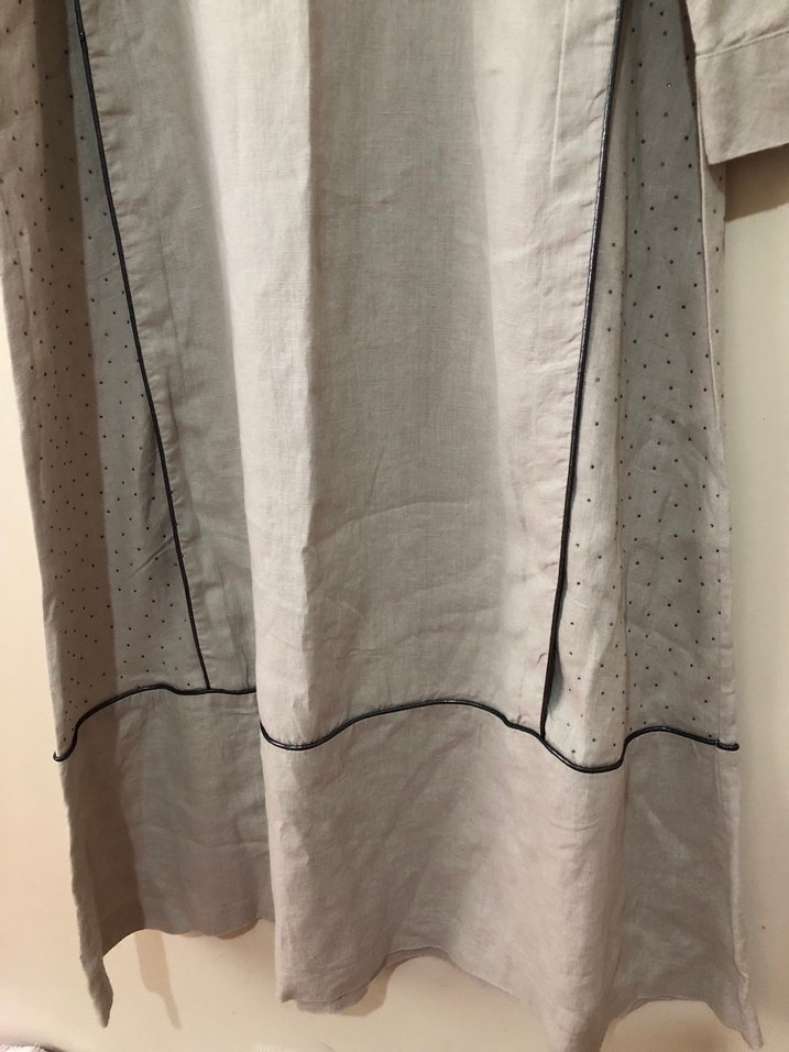 Salaş Tesettüre özel keten elbise - Görsel 4