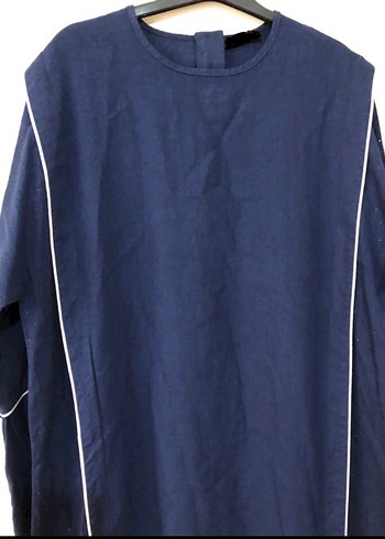 Tesettüre özel şık Keten elbiseler - Görsel 3