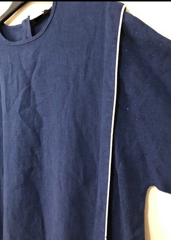 Tesettüre özel şık Keten elbiseler - Görsel 4