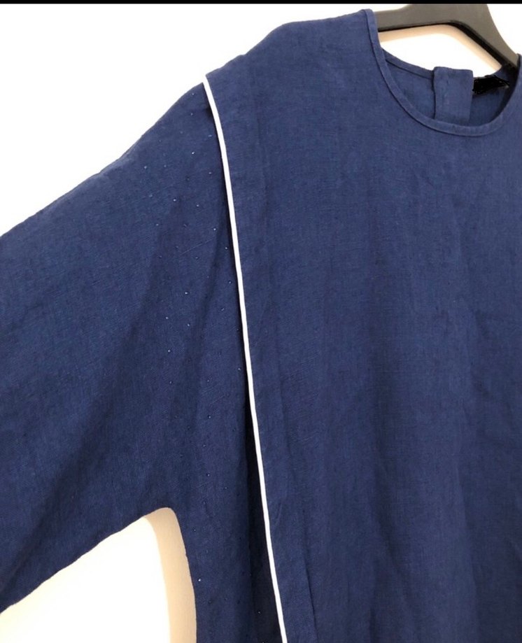 Tesettüre özel şık Keten elbiseler - Görsel 2