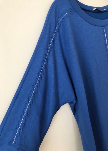 Büyük Beden Mavi Rahat Eşofman Takımı - Görsel 5