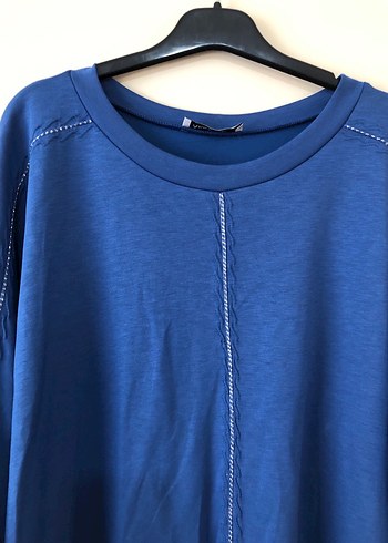 Büyük Beden Mavi Rahat Eşofman Takımı - Görsel 3