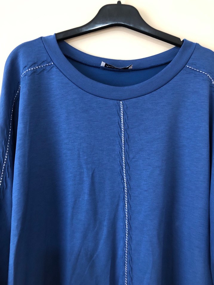 Büyük Beden Mavi Rahat Eşofman Takımı - Görsel 3